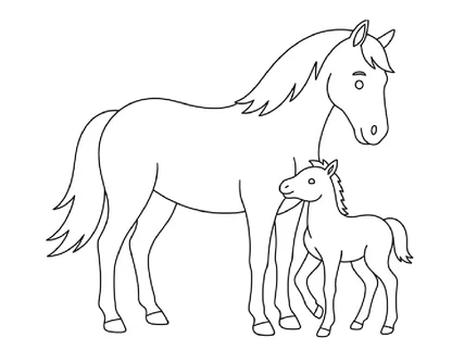 desenhos de cavalos para colorir e imprimir para imprimir e colorir - imagem 4